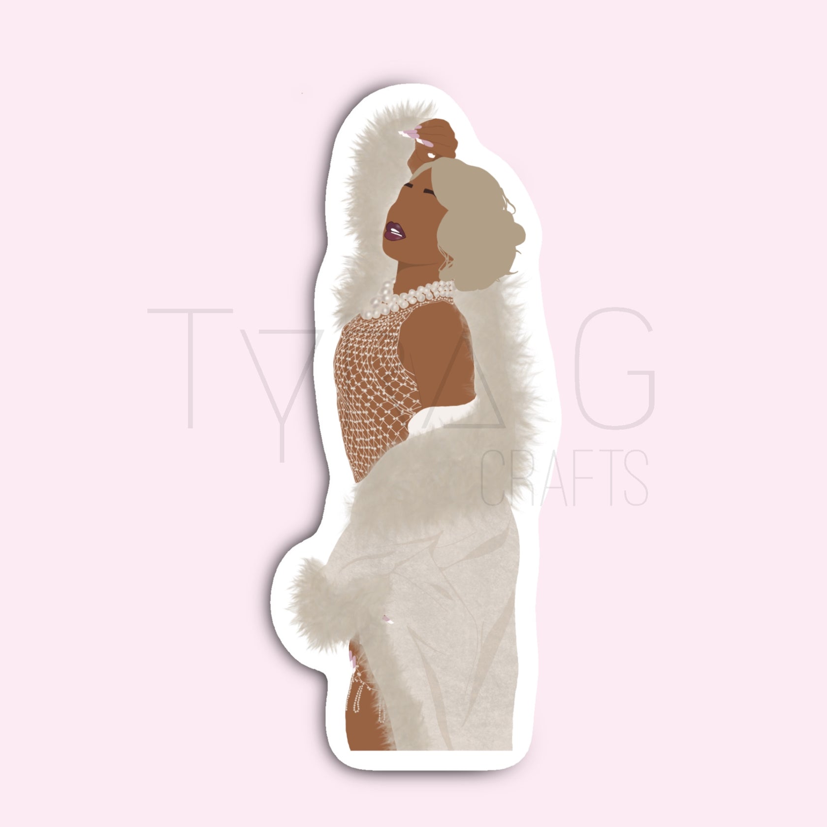 Megan Pattern Sticker Megan Sticker – Tyra G Crafts
